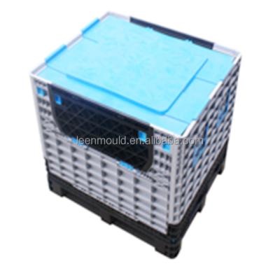 China Taizhou Plastic Closed Foldable Large Container Box With Lid, Sale Maxpack Folding Shipping Crate, Large Folding Crate for sale