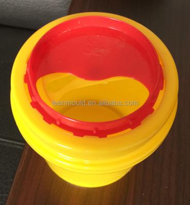 China Taizhou 1L/3L/5L/6.5L/8L/15Lt Plastic Sharp Containers, medical sharp boxes sharp boxes for sale