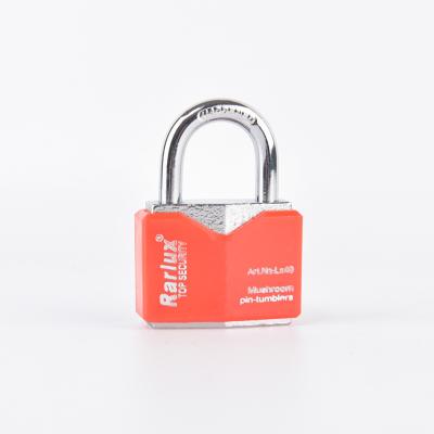 China Hot Selling Padlock Wide Application 40mm Amazon China Plastic Cover Rhombic Type Iron Padlock for sale