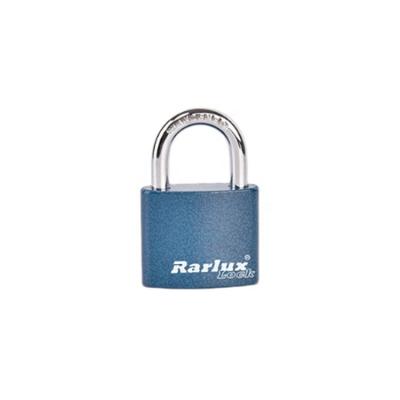 China High Security Rarlux 38-75mm Blue Plastic Painted Iron Padlock Iron Body Durable Master Lock Outdoor Padlock for sale