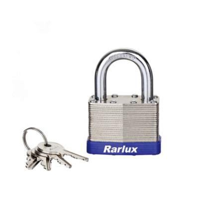 China Wide Application Rarlux Padlock Anti Theft Steel Waterproof Security Laminated Padlock for sale