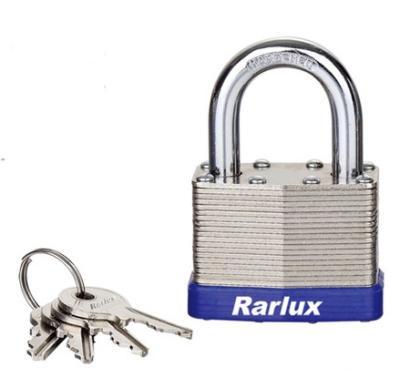 China Rarlux High Quality Cheap Price Wide Application Steel Laminated Padlock for sale