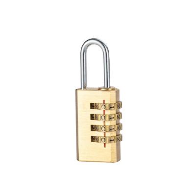 China High Security Rarlux 4 Digits Copper Bag Luggage Password Tsa Padlock Durable Code Padlock Brass Combination Padlock for sale