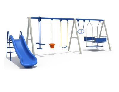 China 079-02 Children Outdoor Playground Multiplayer Swing Park Recreation Equipments for sale