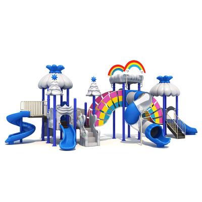 China Plastic For Sale Outdoor Children'S Game Slide Equipment Playground Cloud Series Slide for sale