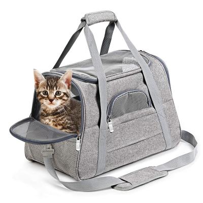 China Stocked Pet Carrier for Small Medium Dogs Cats Puppies 15 Pound Airline Approved Small Dog Carrier Soft Sided Folding Puppy Carrier for sale