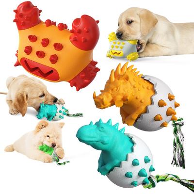 China Viable Drop Shipping Multifunctional Amazon Puppy Puzzle Outdoor Teether Toys Durable Dog IQ Chew Toys for sale