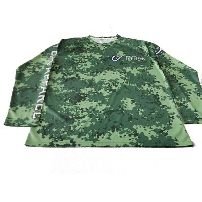 China Antibacterial Custom Long Sleeve UV Protection Quick Dry Fishing Shirts for sale