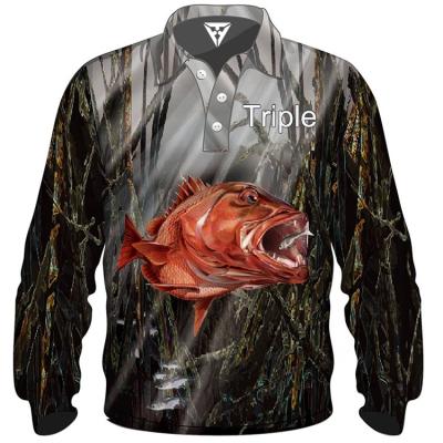 China Men Professional Sports Clothing Digital Sublimation Printing Performance Shirt Tournament Fishing Antibacterial Tank Top for sale