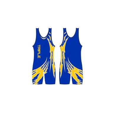 China Cheap Sublimation Custom Youth Porcelain Wrestling Singlets Boys Wrestling Singlet Design Accept Customized Size for sale