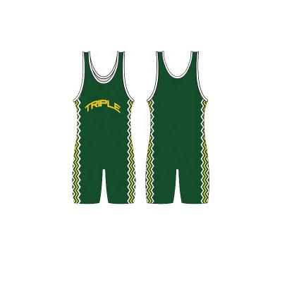 China Cheap Custom China Mens Wrestling Singlets Sublimated Print Equipment Weightlifting Funny Fighting Singlet For Sale Accept Customized Size for sale