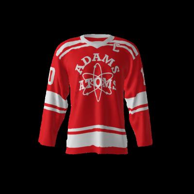 China Custom Dye Sublimation Printed High Performance Polyester Mesh Ice Hockey Jersey for sale