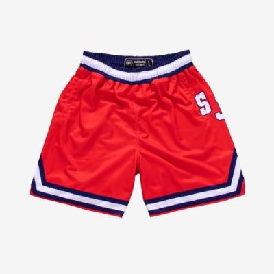 China Retro Breathable Tackle 90s Twill Double Mesh Basketball Shorts for sale