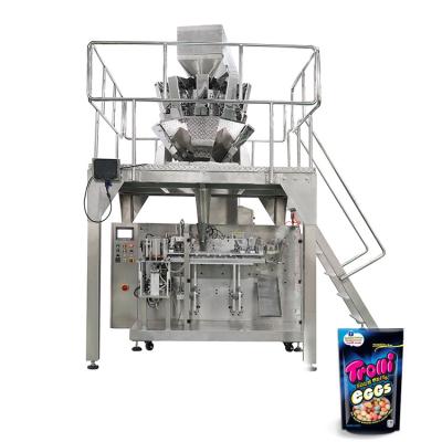 China Easy operation most popular automatic chocolate ball candy doypack gummy wrapping packaging machine for sale