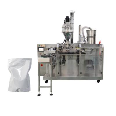 China High Efficient Automatic For Zipper Vffs Packing Rack Bag Doypack Coffee Powder Package Machine for sale