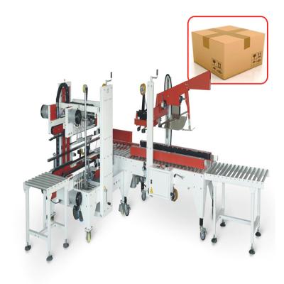 China Automatic Food Carton Strip Sealer Packer Machine Automatic Carton Sealing Machine for sale