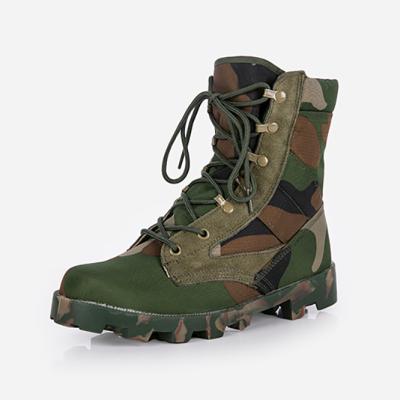 China Breathable Anti-slippery Durable Camouflage Leather Army Panama Military Tactical Boots for sale