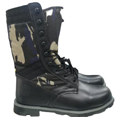 China Custom Made Comfortable Waterproof Strong Black Desert Combat Ghana Shoes Army Military Boots Outdoor Tactical for sale