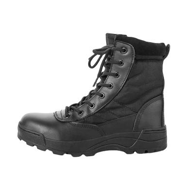 China CQB.SWAT Deodorization Black Combat Leather Delta Military Boots With Zipper for sale