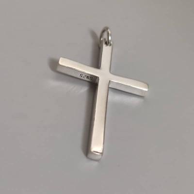 China CLASSIC Gold Plated 925 Sterling Silver Jewelry Necklace Pendants And Charms Fashion Accessories Christmas Gift Cross Pendant for sale