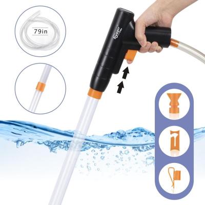 China Viable Gravel Remover Aquarium Water Quick Switch With Air-pressing Button Aquarium Sand Cleaner Kit Aquarium Siphon Vacuum Cleaner for sale