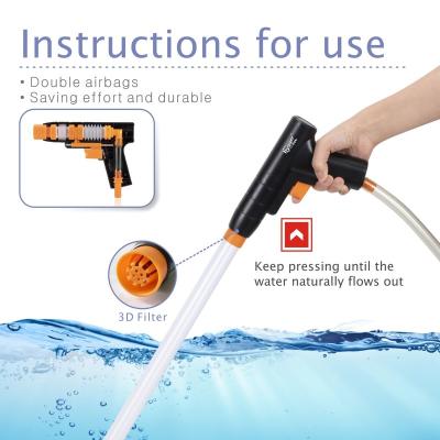 China Viable Aquarium Gravel Remover, Quick Water Switch with Air-pressing Button Fish Tank Sand Remover Kit Aquarium Siphon Vacuum Cleaner for sale