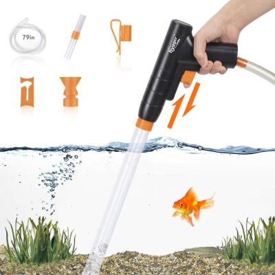 China Viable Aquarium Gravel Remover, New Water Quick Switch With Air-pressing Button Aquarium Sand Siphon Vacuum Cleaner Kit for sale