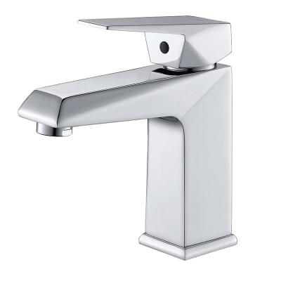 China High Quality Bravat Hotel Apartment Bathroom Single Handle Brass Metered Standing Basin Faucet Basin Mixer Taps Faucets for sale