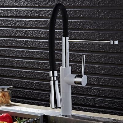 China Sense Faucets 2022 Single Hole Modern Single Hole Mixer Tap Polish Heavy Square Cast Kitchen Black Brass Faucet for sale