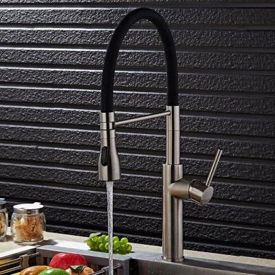 China Lead Free Sense Faucets Stainless Steel Two Handle Wall Mount Pot Filler Kitchen Faucet for sale