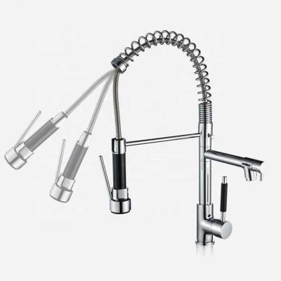 China Sense Faucets Designers 304 Stainless Steel New Spring Spray Mode Pull Down Kitchen Faucet for sale