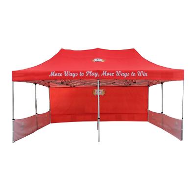 China 10x10 Waterproof Advertising Logo Steel Sight Outdoor Trade Show Tent Exhibition Event Marquee Gazebos Canopy Pop Up Custom Printed Tents for sale