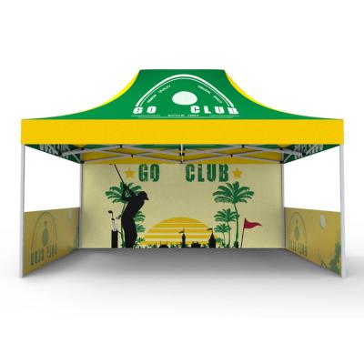 China Logo Printed Outdoor Advertising Waterproof Custom Pop Up Tent Display Party Trade Show Gazebos Foldable Waterproof Canopy Tent For Events for sale