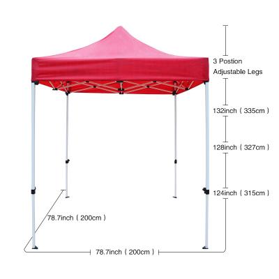 China Wholesale Waterproof Solid Color Oxford Material 2x2m Outdoor Ez Pop Up Canopy Gazebo Tent for sale