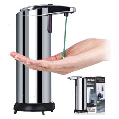 China Foam Free Smart Automatic Sensor Automatic Sensor Bathroom Soap Dispenser 250ml Hand Touchless Alcohol Foam Soap Liquid Spray Dispenser For Kitchen for sale