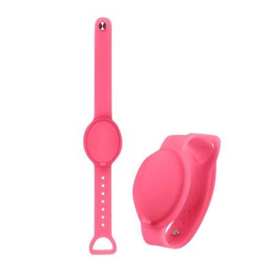 China Promotion Wristband Hand Sanitizer Holder Hand Sanitizer Wristband Portable Silicone Rubber Arm Band for sale