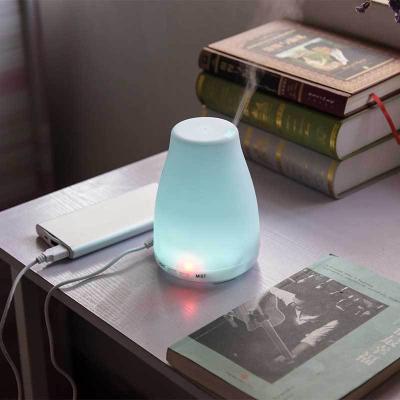 China Decorative Preserved Car Home Appliances LED Humidifier Flower 100ml Essential Oil Aroma Aromatherapy Ultrasonic Air Diffuser for sale