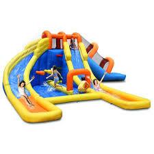 China 2016 Hot sell  water slide with big pool in 7L*6Wmeter with water bag for sale