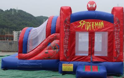 China 2016 hot sell  inflatable Spiderman bouncer  for comercial use with size 5m long for sale