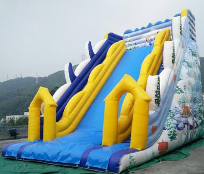 China huge Inflatable slide with warranty 24months for commercial rental bussiness for sale