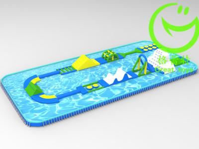 China Inflatable floating water park with warranty 48months from GREAT TOYS LTD for sale