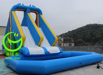 China 2016 Hot sell Inflatable water slide with 24months warranty from GREAT TOYS for sale