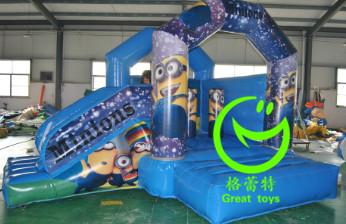 China 2016 hot sell Minion inflatable bounce house with 24months warranty from GREAT TOYS for sale