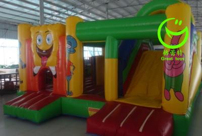 China 2016 hot sell Spongebob  inflatable bounce house with 24months warranty from GREAT TOYS for sale