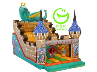 China Best selling   inflatable dinosaur  slide  with 24months warranty GT-SAR-1655 for sale