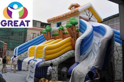 China high quality large inflatable water slide with  pool  with warranty 48months  GTWP-1636 for sale