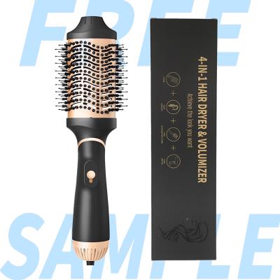 China AIWO Aiwo Battery Operated Hair Brush Straightener Comb 3 Speed ​​Adjustable 5 In 1 Hair Dryer Comb Straightener Hair Brush Styling Tools for sale