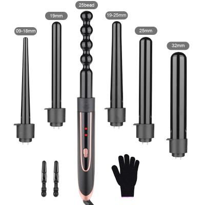 China AIWO Portable Flat Hair Curler Iron Hair Rollers Set Curlers Hair Straightener Ceramics With 20PC/CTN Led for sale