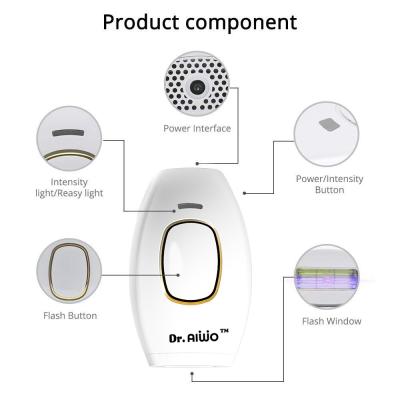 China Hot Selling AIWO Hair Removal Hair Remover For Women Fashionable Mini Laser Hair Removal Individual Home Device for sale