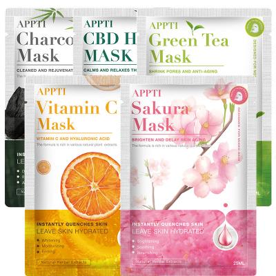 China Wholesale Moisturizer Spot Face Mask Whitening Moisturizing Organic Fruit Sheet Mask for sale